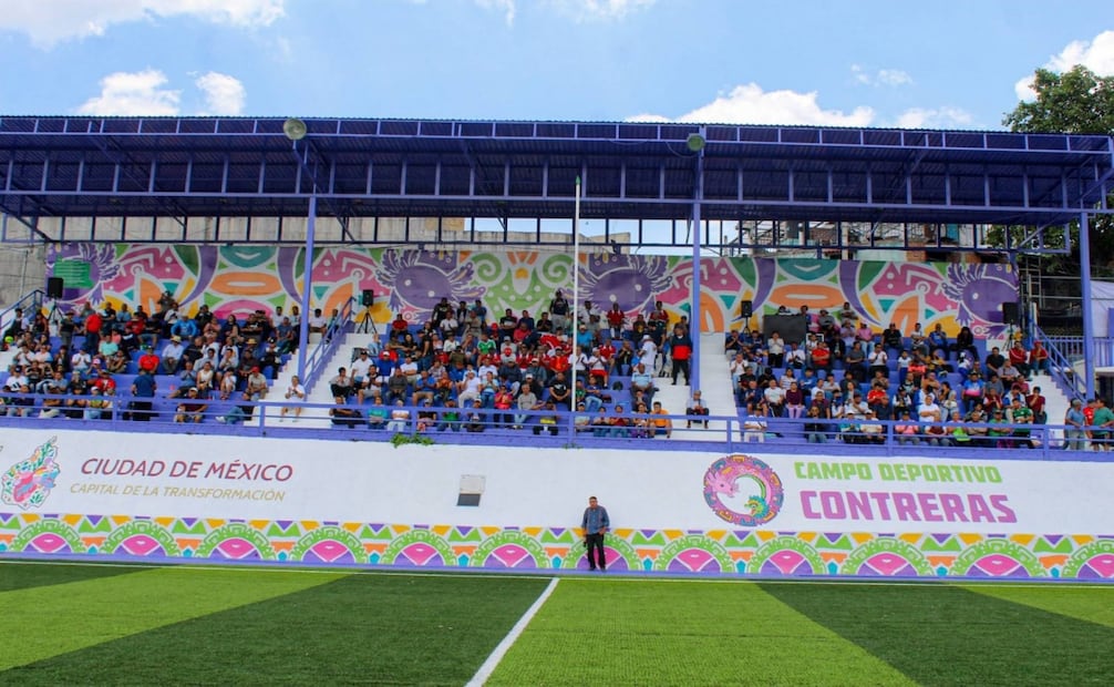 Magdalena Contreras cuenta con nueva cancha rehabilitada. Foto: Especial