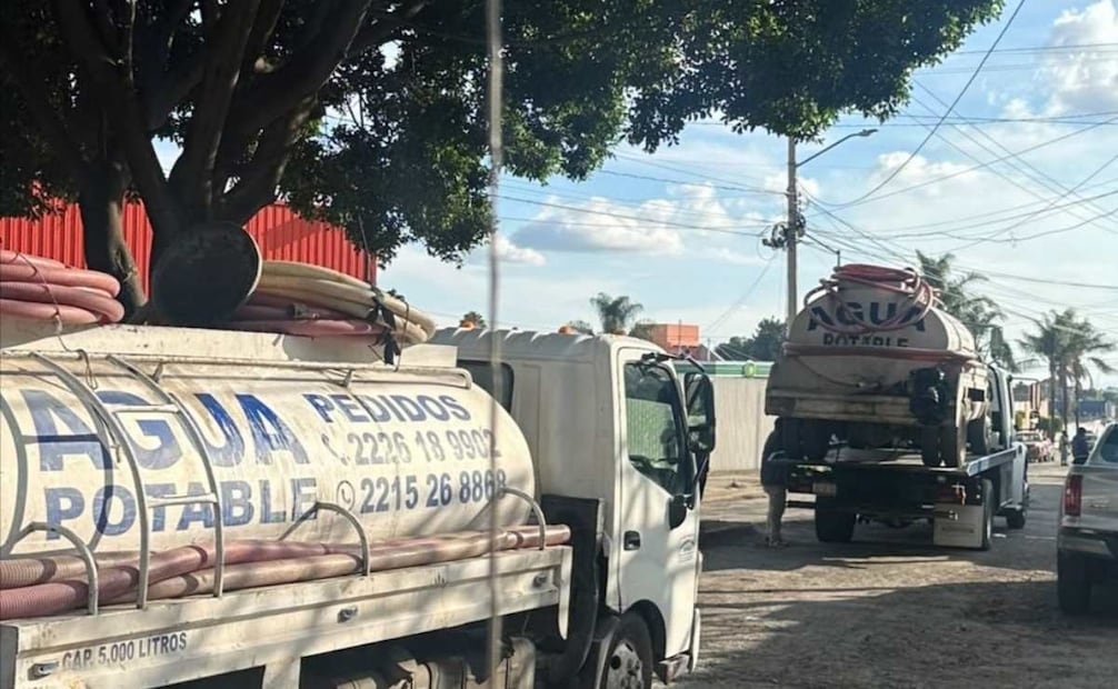 Aseguramiento de infraestructura hidráulica y pipas de agua en Puebla. Foto: X @conagua_mx