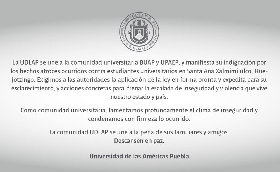 Foto: Twitter @udlap