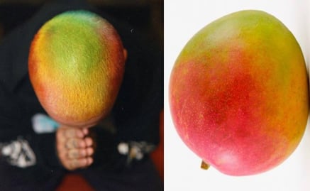 El nuevo look de J Balvin es confundido con un mango petacón