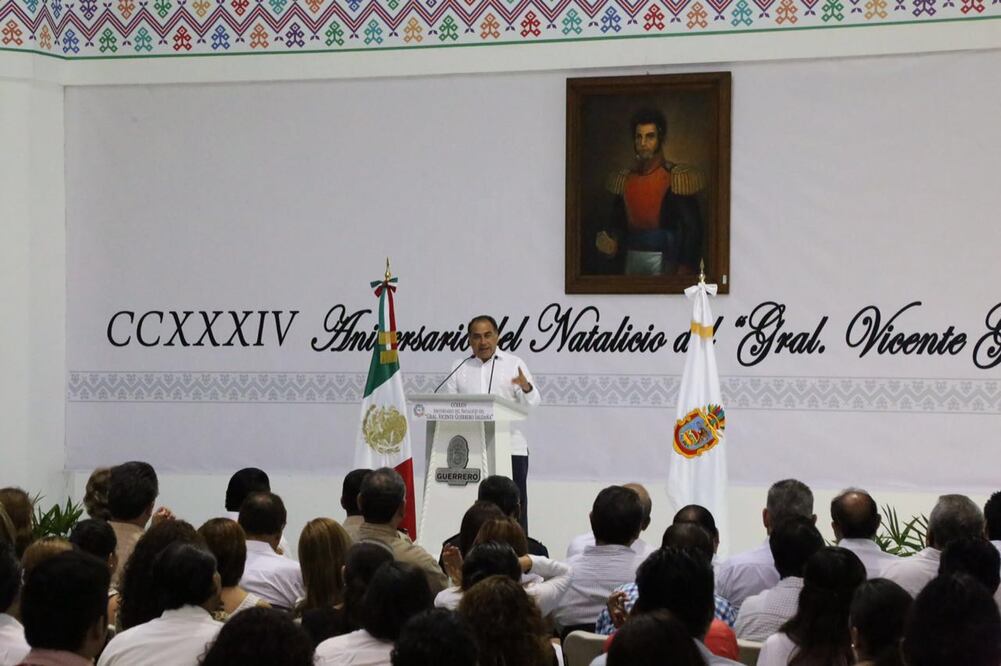 El mandatario destacó el legado del general Vicente Guerrero, quien luchó con patriotismo por la libertad de los mexicanos. /Especial