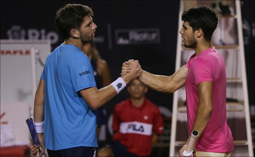 Alcaraz y Norrie se enfrentaron recientemente en la final del Abierto de Río. FOTO: EFE 