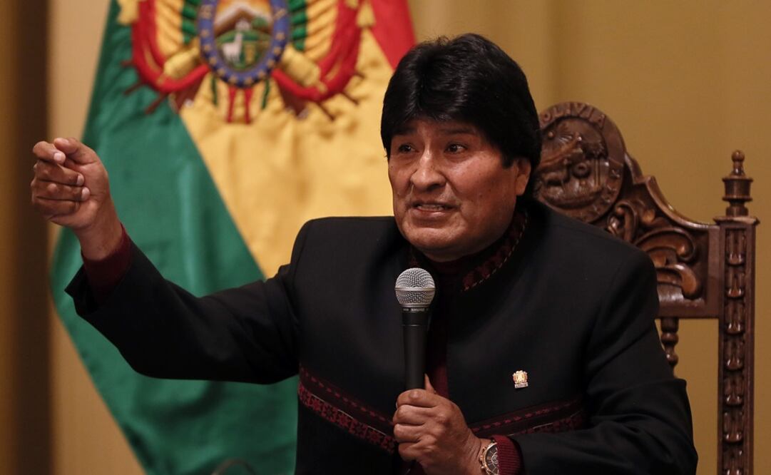 El presidente boliviano, Evo Morales, durante una rueda de prensa en La Paz (Bolivia) (Foto: EFE)