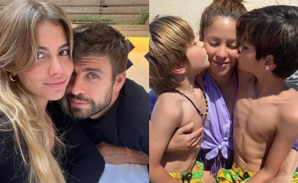Piqué se muestra públicamente con Clara Chía mientras Shakira y sus hijos viven en Miami. Fotos: Vía Instagram oficial