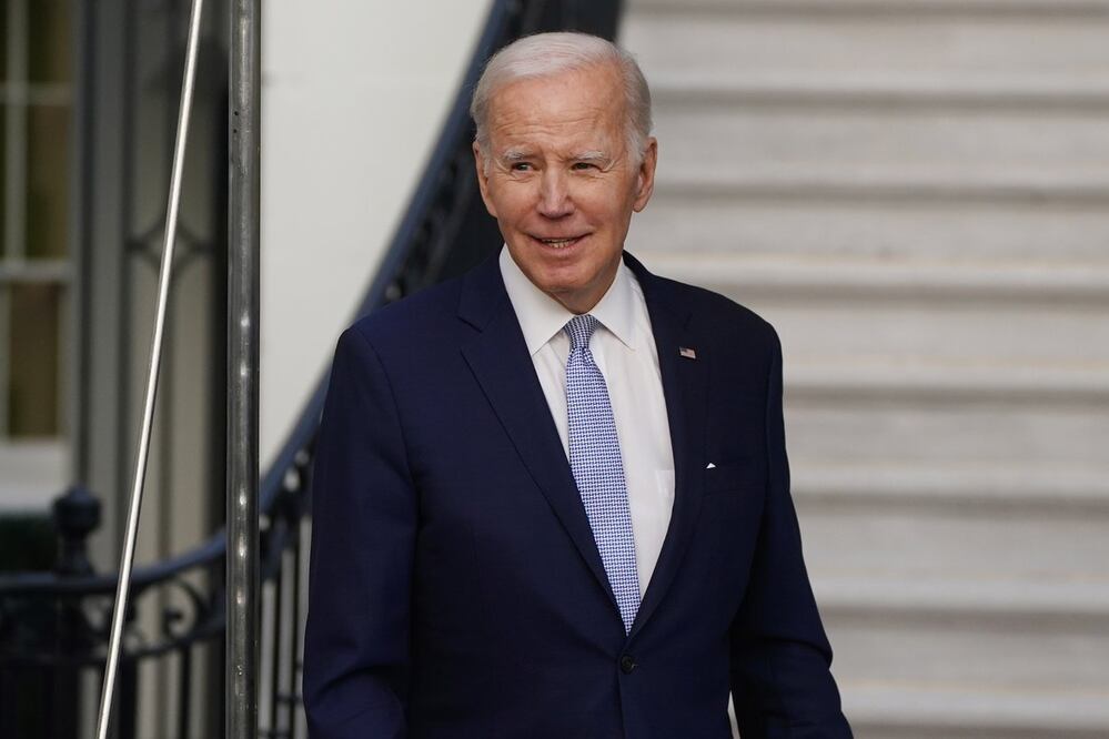 El presidente estadounidense, Joe Biden, antes de abordar el Marine One rumbo a Delaware. Foto: EFE