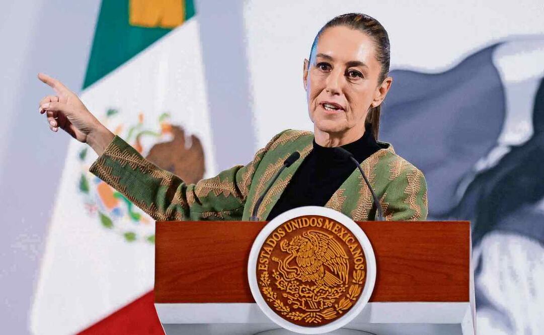 La Presidenta destacó que en lo que va del año se ha incrementado la recaudación por aduanas en 83 mil millones de pesos. (16/04/2025) Foto: Diego Simón Sánchez | El Universal