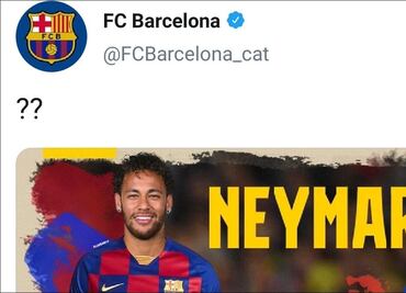 Hackean al Barcelona y publican que regresará Neymar