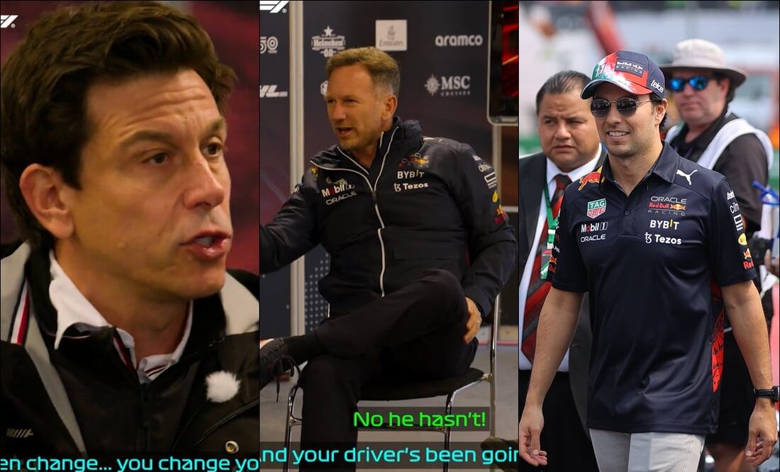 CHECO PÉREZ SALIÓ EMBARRADO EN LA DISCUSIÓN ENTRE HORNER Y WOLF - FOTO: ESPECIAL