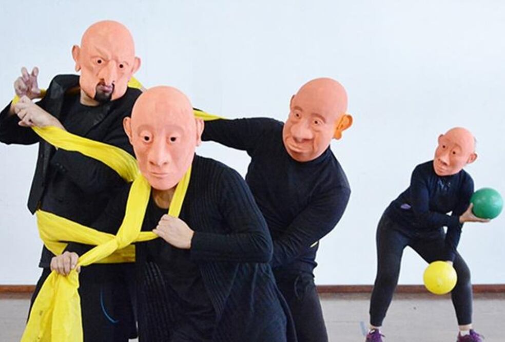 "Cara de bolsa, sinfonía para acordeón y patitos de hule" de Carolina Pimentel. Foto: Cortesía