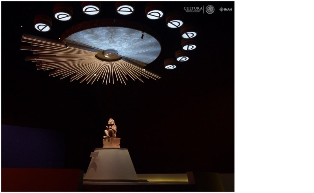 La exposición Xochipilli, el Señor de las Flores se exhibe en la Sala A1 del Museo Nacional de Antropología. Foto: Héctor Montaño INAH