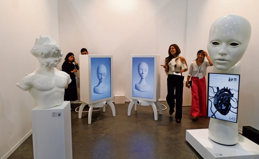 Con obra de artistas de todo el mundo, Zona Maco se desarrollará hasta el próximo 9 de febrero, en el Centro Citibanamex. La entrada general en taquilla es de 500 pesos. (06/02/2025) Foto: Yaretzy M. Osnaya | El Universal