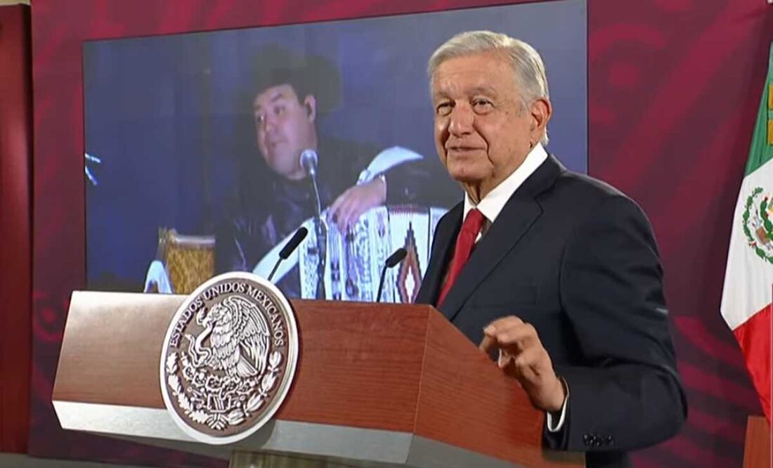 El presidente Andrés Manuel López Obrador pidió a los compositores, cantantes, y productores a que “cooperen” para que canciones sean presentadas en la mañanera. Foto: archivo/EL UNIVERSAL