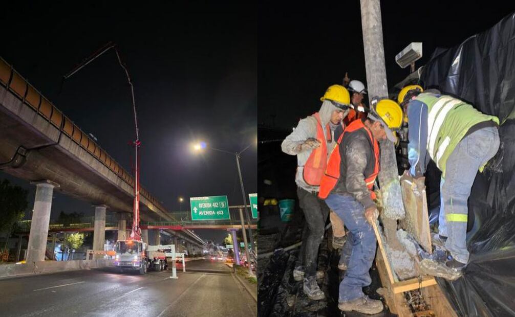 Debido a que el concreto debe endurecerse, se decidió suspender el servicio en 6 estaciones durante este sábado 10 y domingo 11 de enero. 
Foto: Especial.
