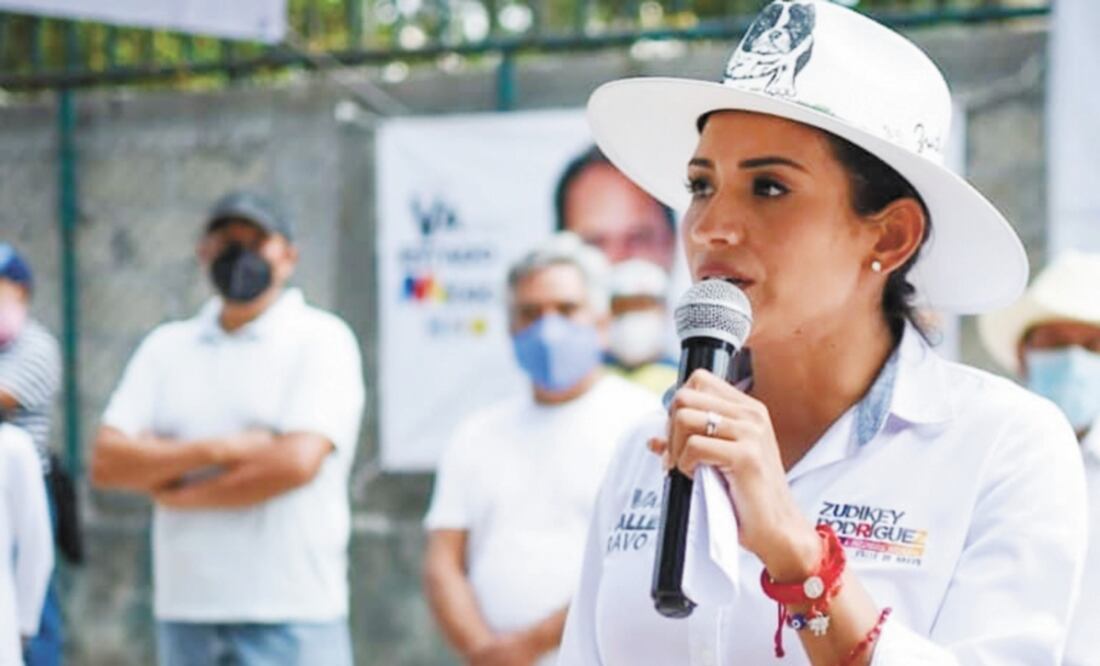 Trascendió que Zudikey Rodríguez había dejado su campaña por amenazas del crimen organizado. Foto: TOMADA DE REDES