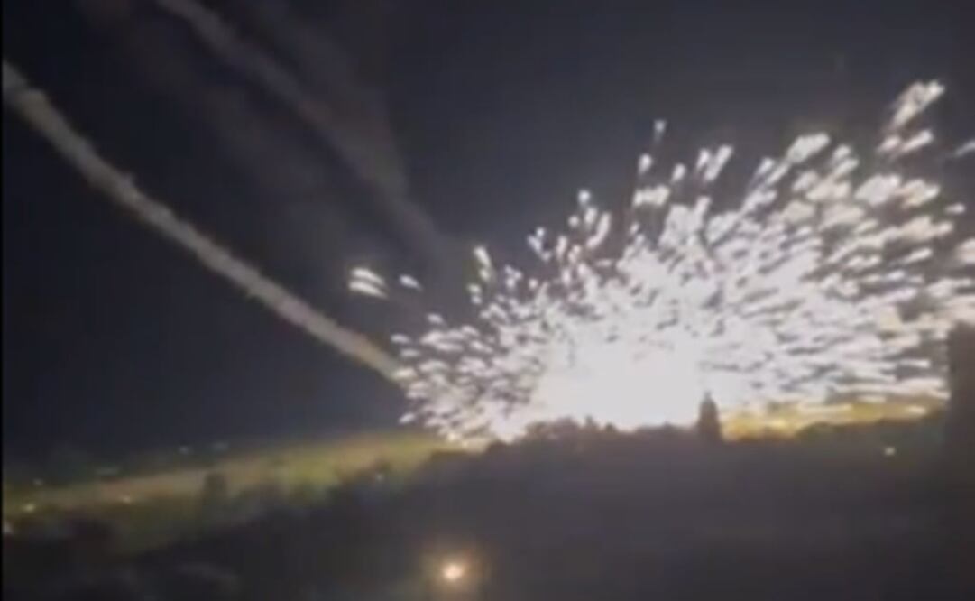 Un misil ruso falló en el aire e impactó nuevamente contra la base desde donde fue lanzado. Foto: Tomada del video