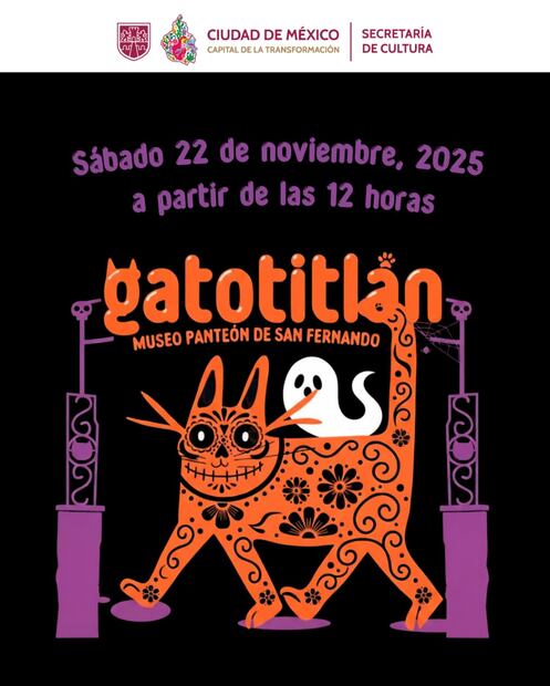 El Festival Gatotitlán Otoño 2025 será un espacio pet-friendly. Foto: X @CulturaCiudadMx