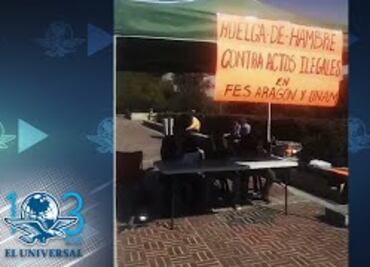 Profesores de la UNAM inician huelga de hambre frente a Rectoría