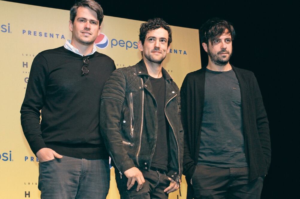 Luis Gerardo con el productor Claudio Sodi y el músico Pablo Chemor (AGUSTÍN SALINAS. EL UNIVERSAL)