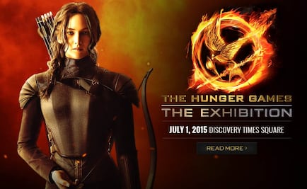 Presentan "Los juegos del hambre: La exposición" en Times Square