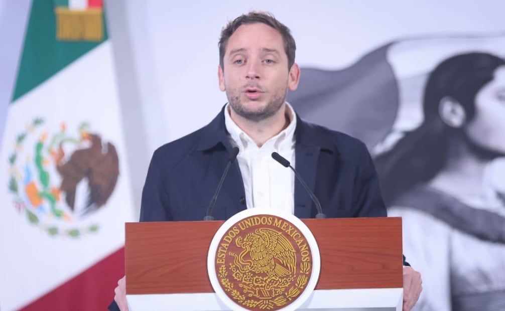 Eduardo Clark, subsecretario de Integración Sectorial y Desarrollo, durante la conferencia matutina del martes 31 de marzo de 2026 en Palacio Nacional. Foto: Luis Camacho/ EL UNIVERSAL