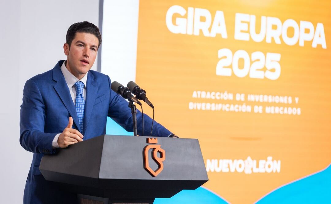 Samuel García busca inversiones para Nuevo León; visitará seis países de Europa con reuniones clave en sectores como electromovilidad, logística y tecnología. Foto: Especial