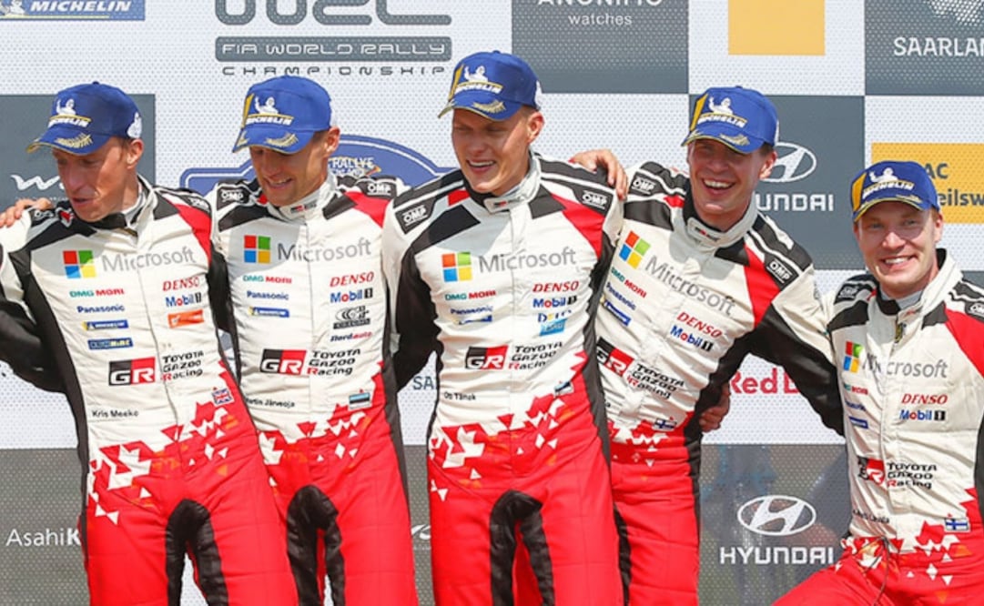 Toyota ocupa todo el podium del WRC en Alemania