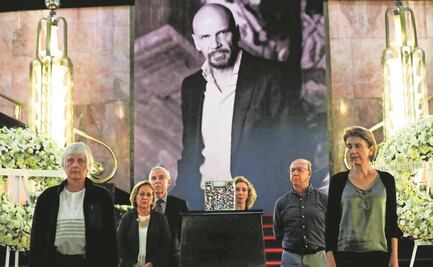 Despiden a Rafael Cauduro en Bellas Artes