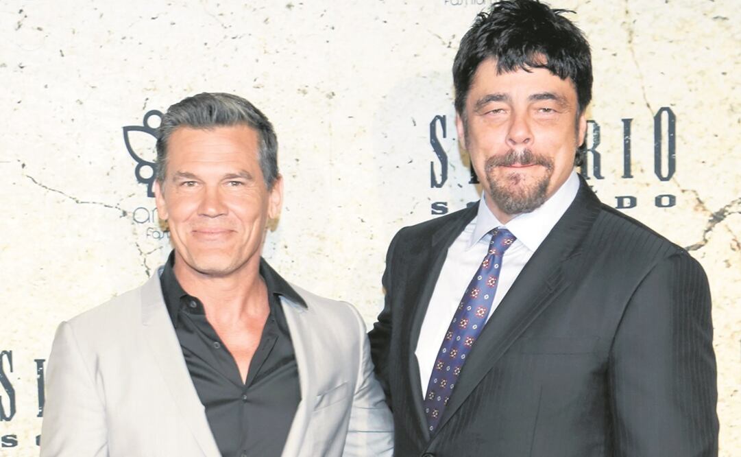 Brolin y Del Toro durante su visita. (FOTOS: AGUSTIN SALINAS. EL UNIVERSAL)