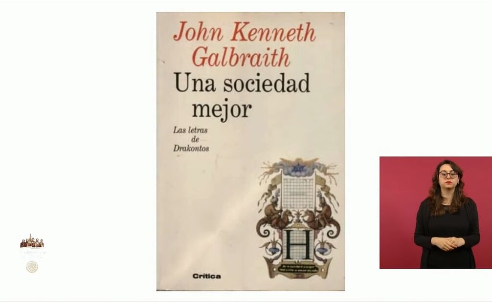 Libro “Una sociedad mejor“, de John Kenneth Galbraith. Foto: Captura de pantalla