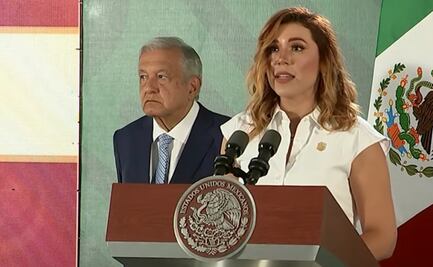 “No está sola”, dice AMLO a gobernadora de Baja California, a una semana de hechos de violencia