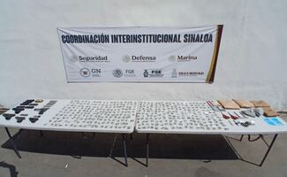 Aseguran armas, droga y objetos prohibidos en penal de Culiacán; decomisan 388 dosis en revisión sorpresa