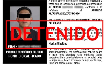 Tras cuatro meses de búsqueda, recapturan a homicida prófugo de un penal en Tabasco; Fiscalía ofrecía recompensa de 500 mil pesos
