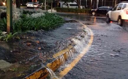 Se registra fuga de agua en la Picacho-Ajusco