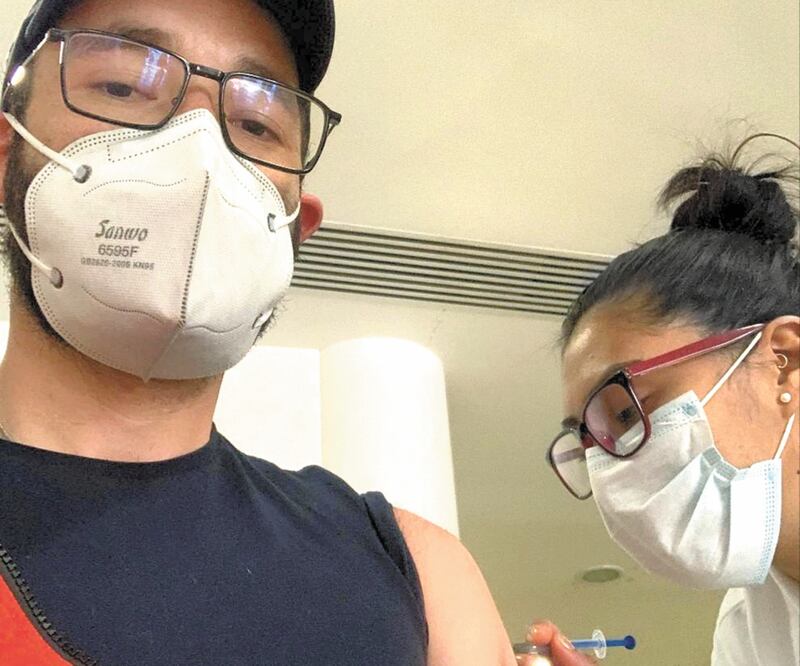 El neumólogo y pediatra Isaac Rodríguez trabaja en el área Covid del Hospital General de Zacatecas. Foto: CORTESÍA