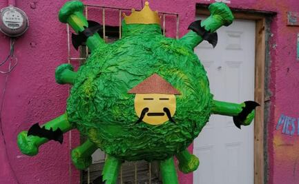 Piñatas del avión presidencial y del coronavirus se vuelven virales