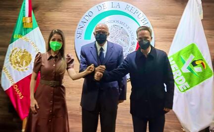 Manuel Velasco reitera respaldo del PVEM al senador Navarro Quintero para Nayarit