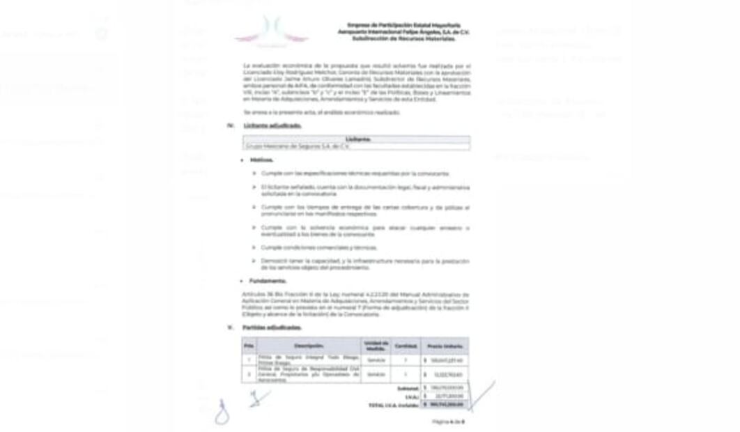 AIFA asegura todas sus instalaciones de sismos, incendios, sabotaje y terrorismo