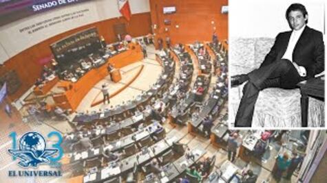 Con un minuto de aplausos, recuerdan a José José en el Senado