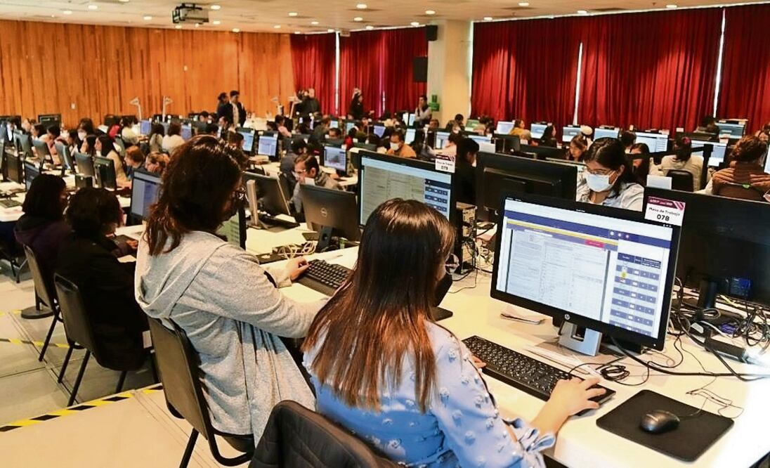 El simulacro buscó reducir tiempos de captura y verificación de actas, mejorar la calidad de imagen y verificar la conectividad de la red, Foto: Especial