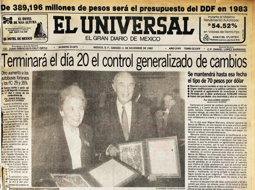 El diplomático recibió el Premio junto a la sueca Alva Reimer Myrdal el 10 de diciembre de 1982 (ARCHIVO EL UNIVERSAL)