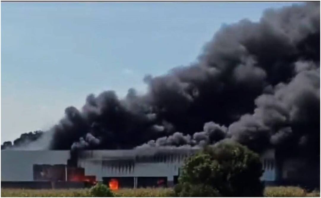 Incendio en Puebla. Foto: Especial