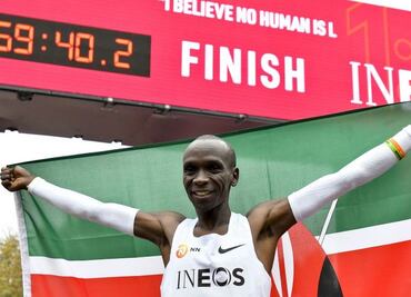 ¿Por qué la marca de Eliud Kipchoge no será reconocida de forma oficial?