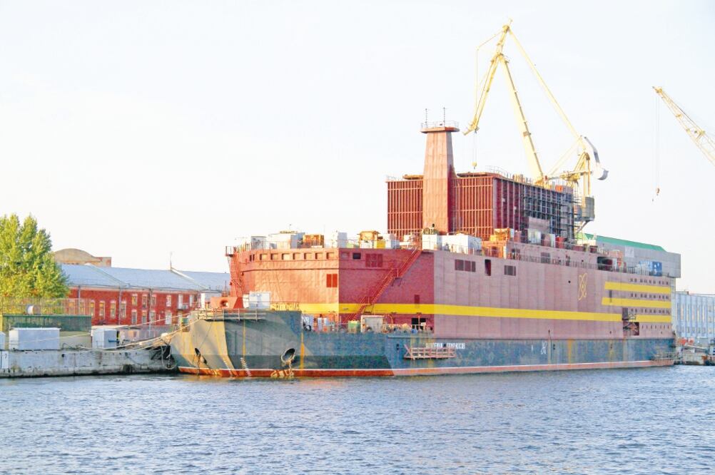 El proyecto de la Planta de Energía Nuclear flotante se desarrolla actualmente en San Petersburgo y se espera que inicie sus operaciones en unos años. (CORTESÍA)