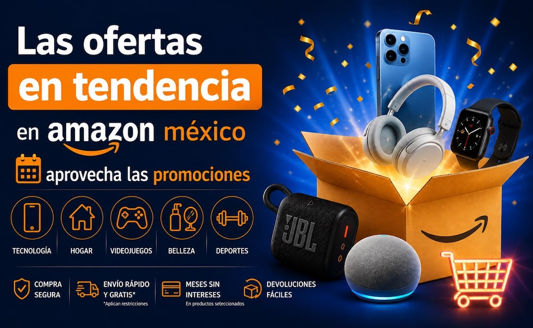 Conoce las mejores ofertas de Amazon México. Foto: IA