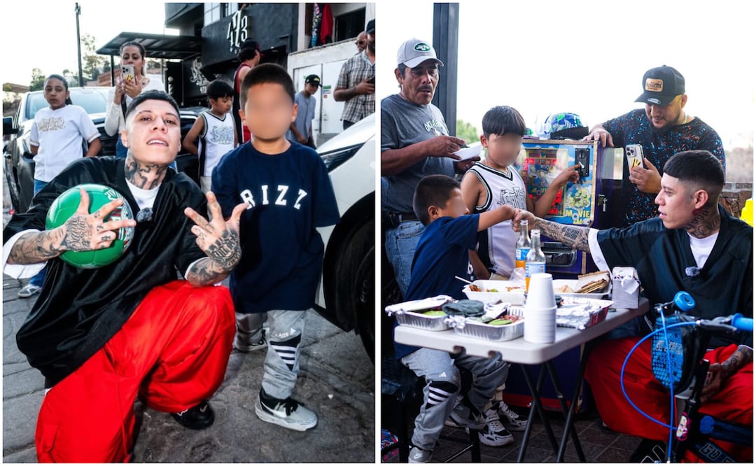 Santa Fe Klan brinda apoyo a niño para prótesis; "Échele ganas, no se me agüite", dice. Foto: Facebook "Guanajuato Cultural MX"