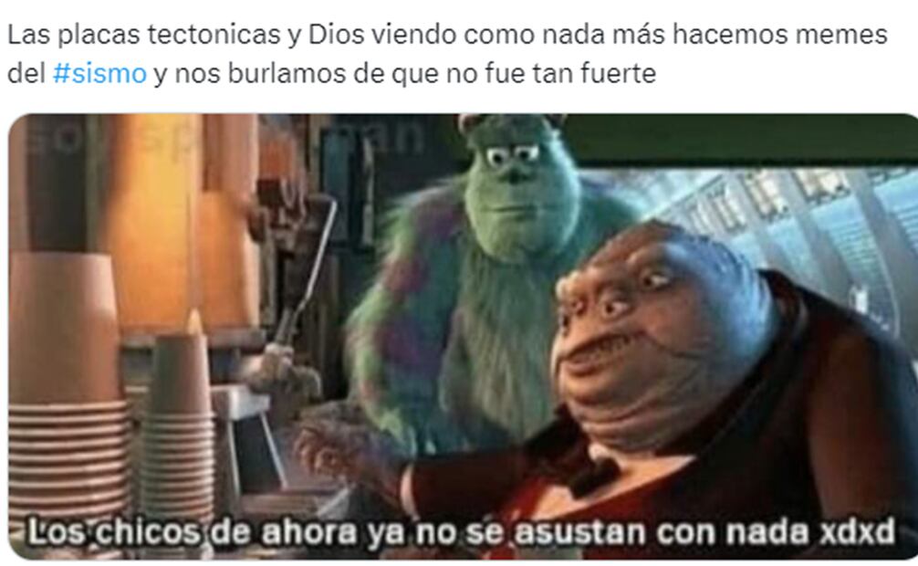 Memes Sismo. Foto: Captura de pantalla
