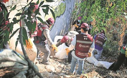 Retiran 88 toneladas de residuos de barrancas