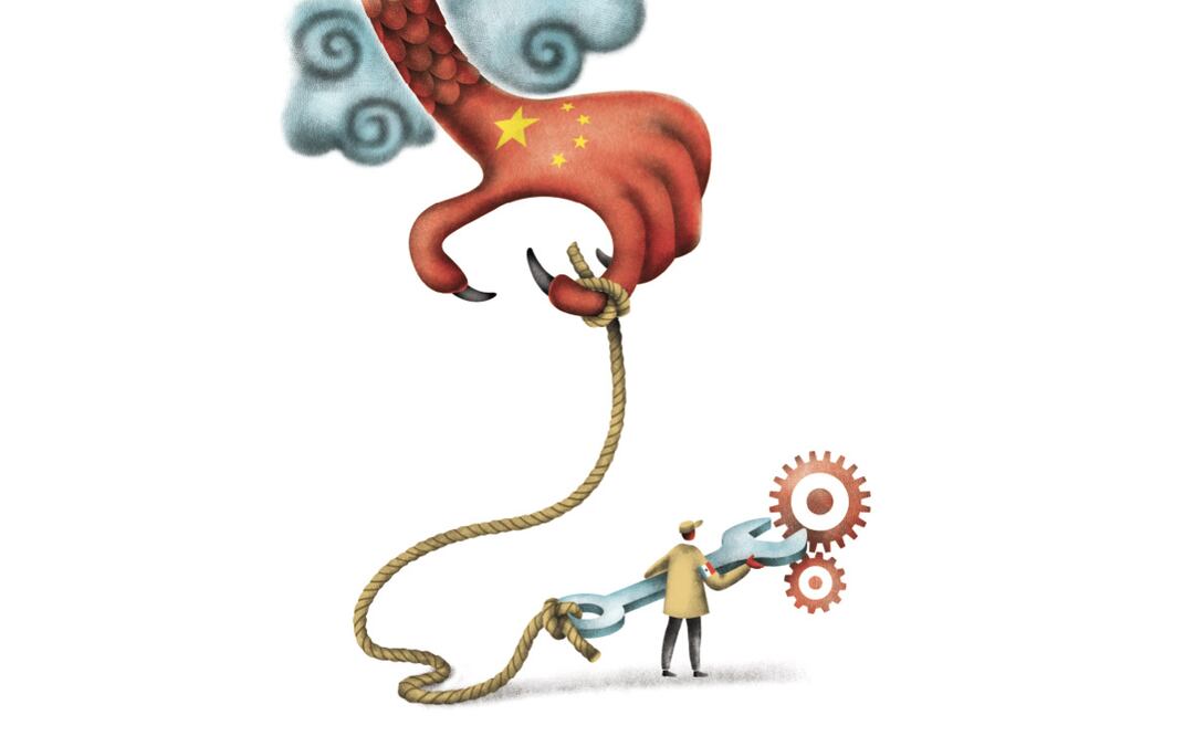 Dependencia de insumos chinos. Ilustración: Ani Cortes