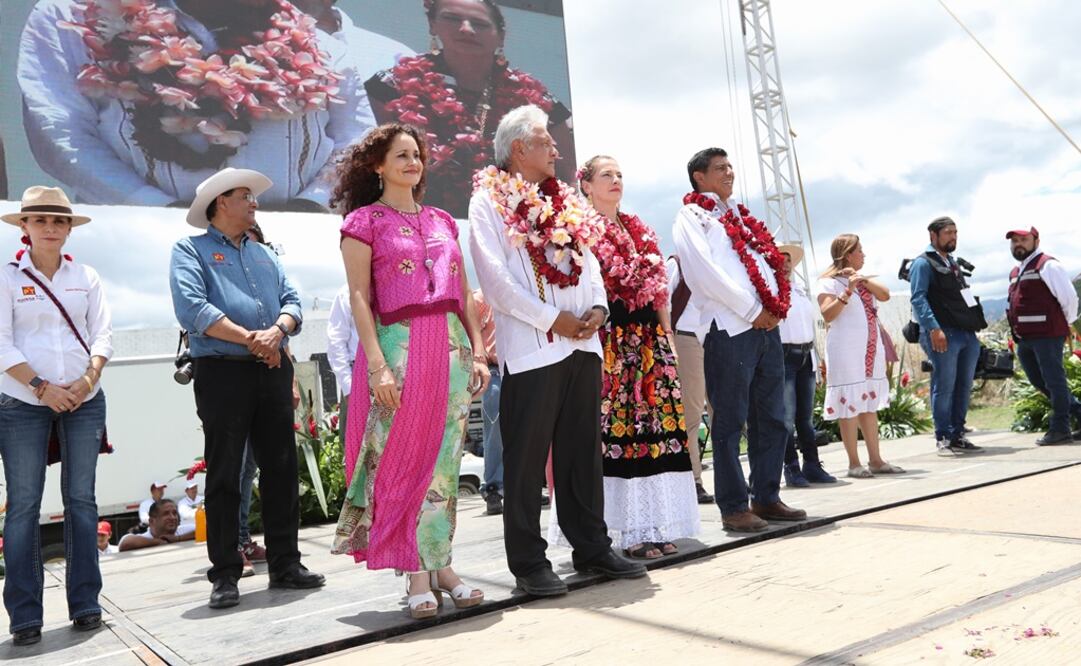 Andrés Manuel López Obrador estuvo en Oaxaca. Foto: Valente Rosas/El Universal