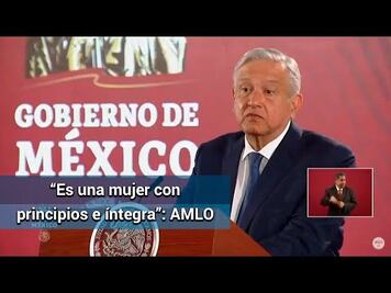 AMLO da espaldarazo a Rosario Piedra al frente de la CNDH